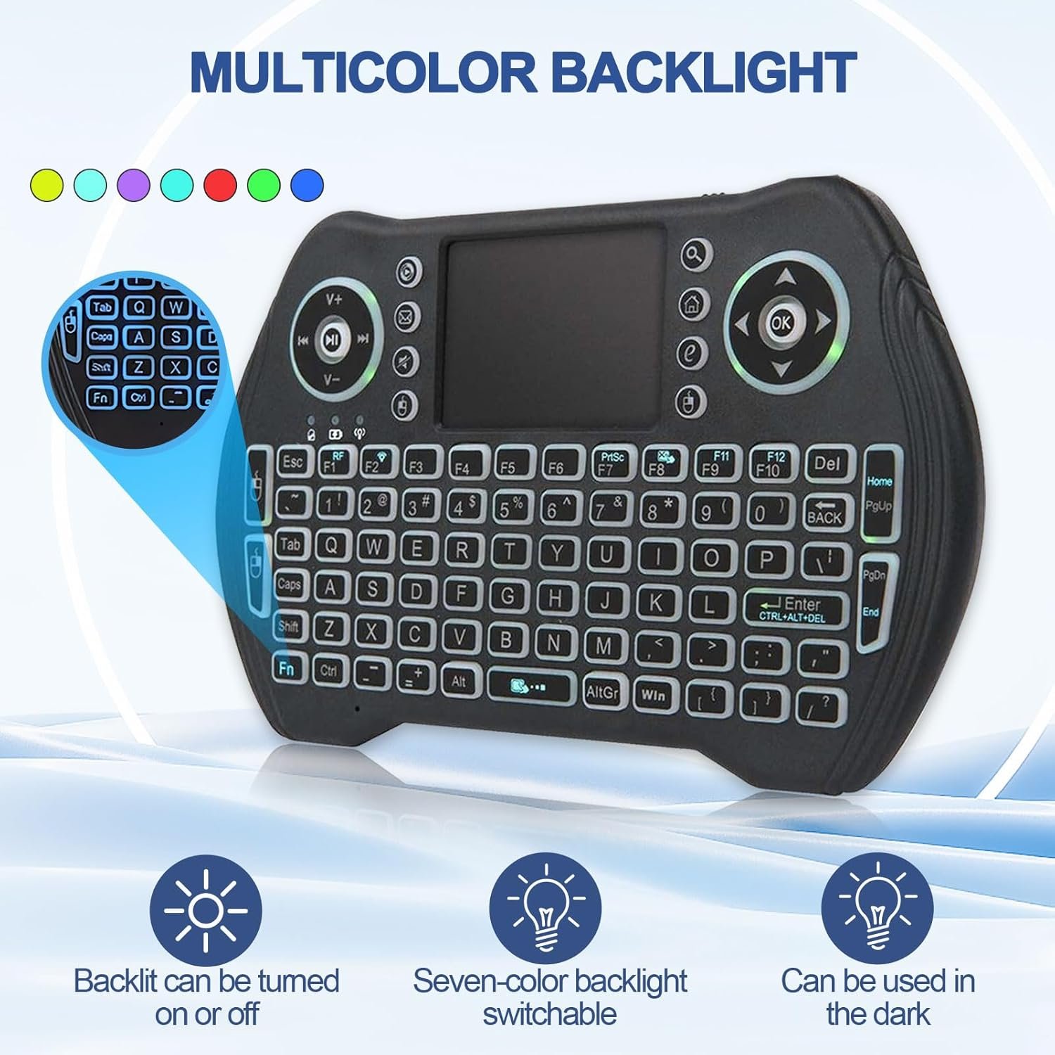 EasyTone Backlit Mini Keyboard & Touchpad: Perfect for All Devices! - Image 4