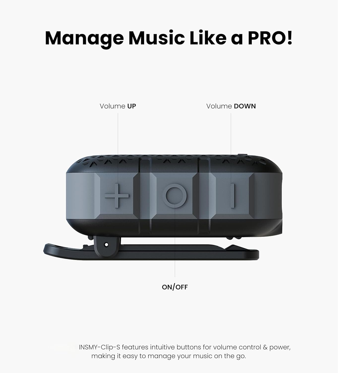 INSMY Bluetooth Speakers: Waterproof Clip-On Perfect for Golf! - Image 8