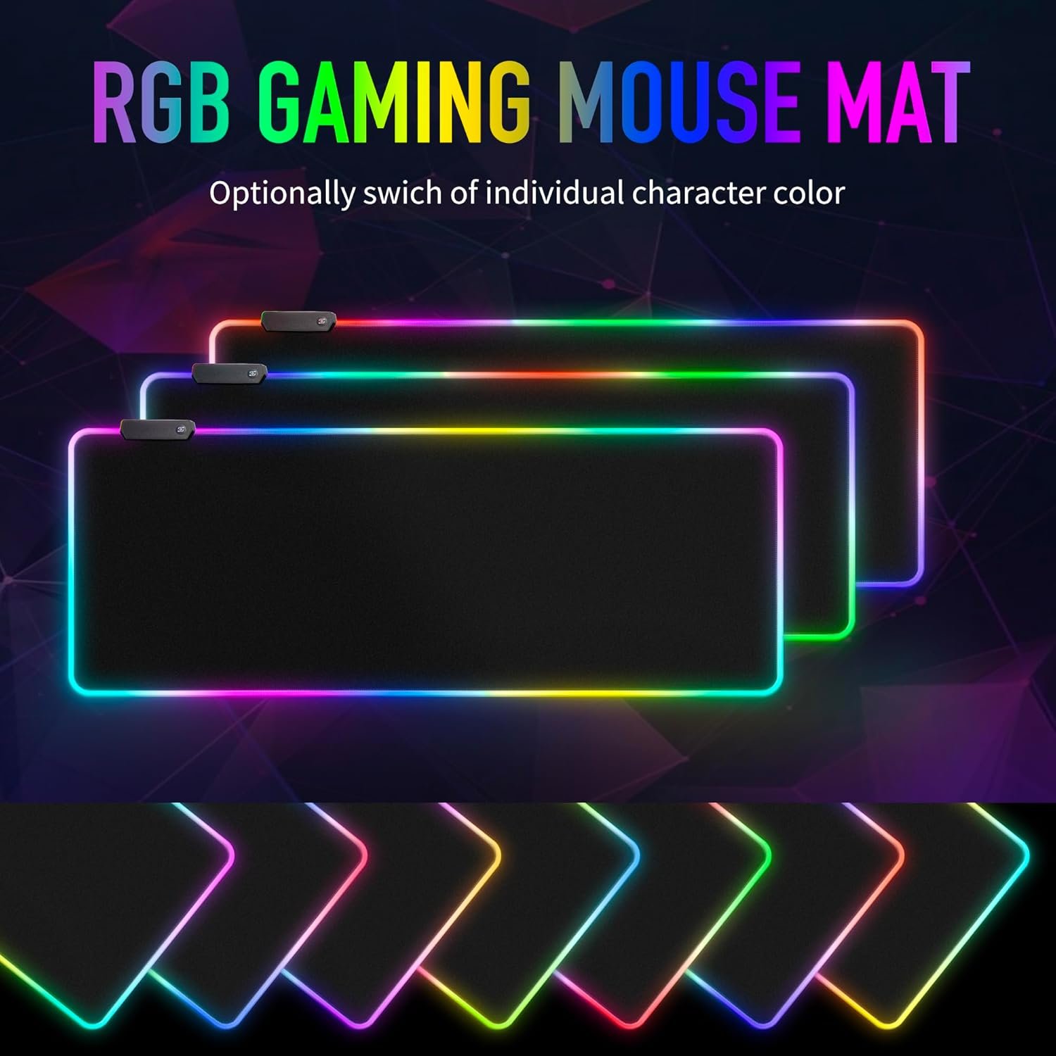 Ultimate RGB Gaming Mouse Pad: 15 Light Modes & Non-Slip Base! - Image 4