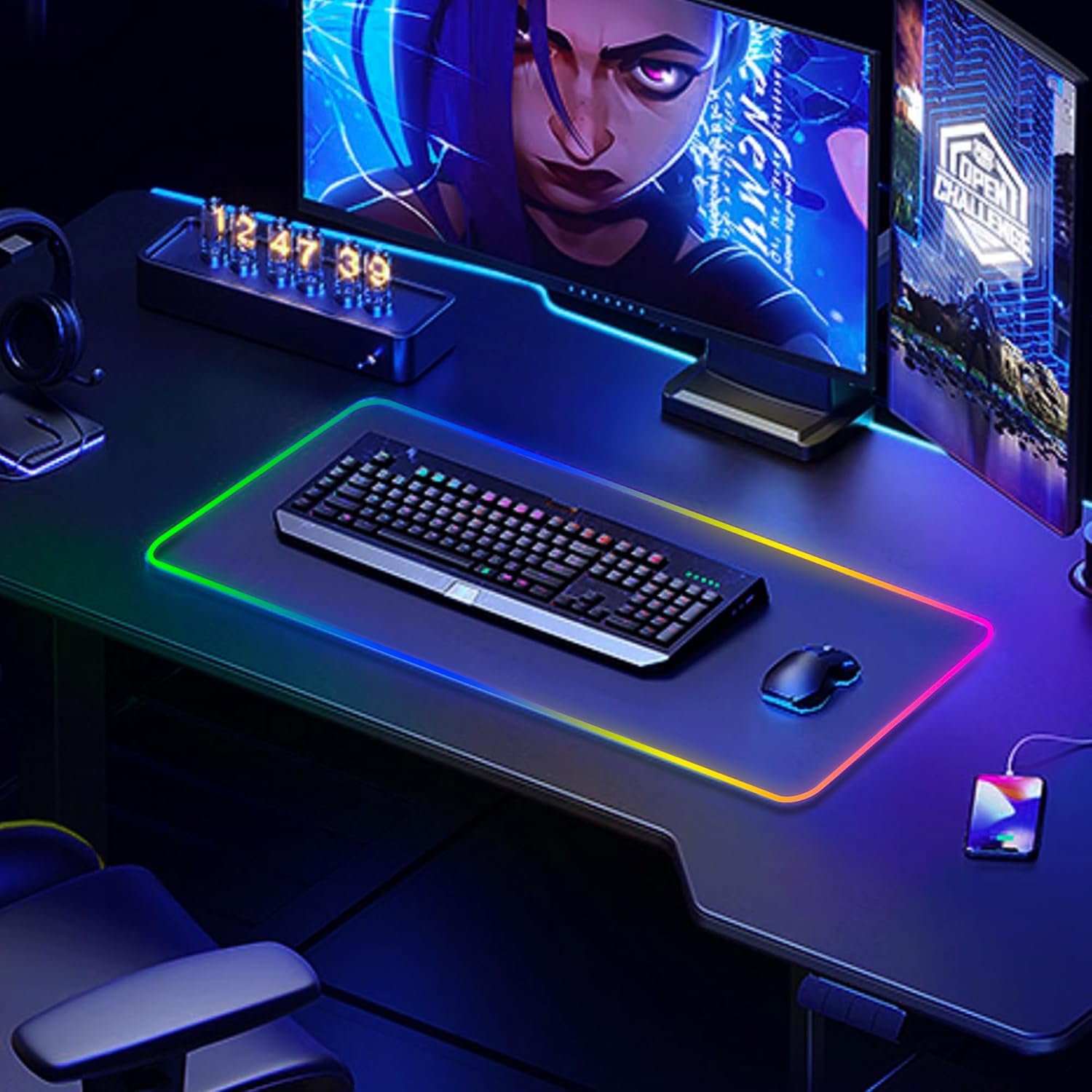 Ultimate RGB Gaming Mouse Pad: 15 Light Modes & Non-Slip Base! - Image 7
