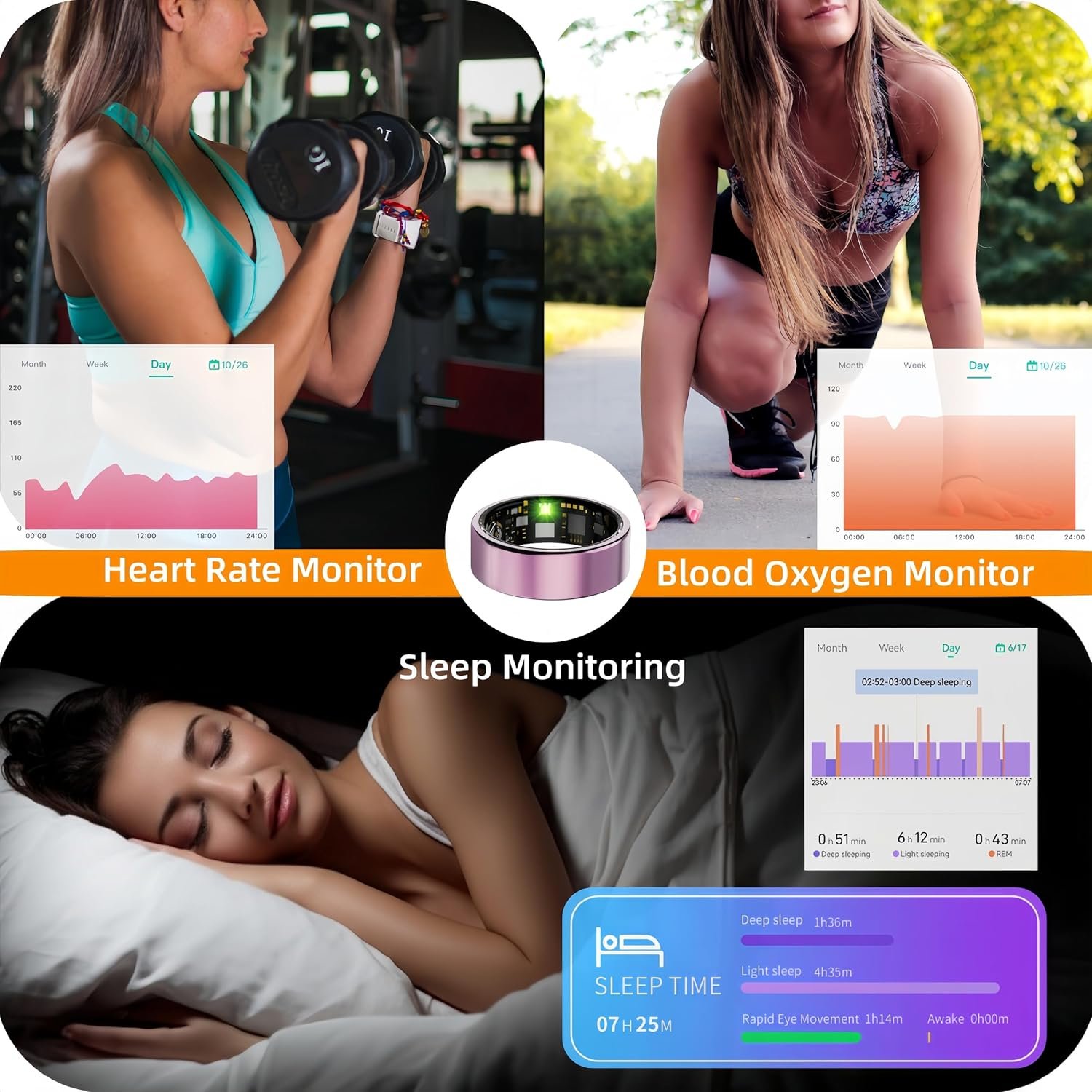Smart Fitness Ring: Track Health Effortlessly, No App Fees! - Image 4