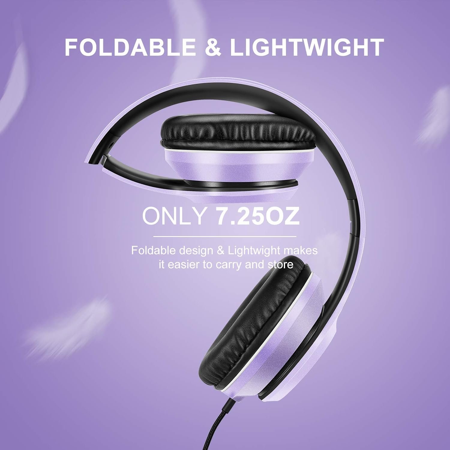 LORELEI X8 Over-Ear Headphones: Tangle-Free & Travel-Ready! - Image 5