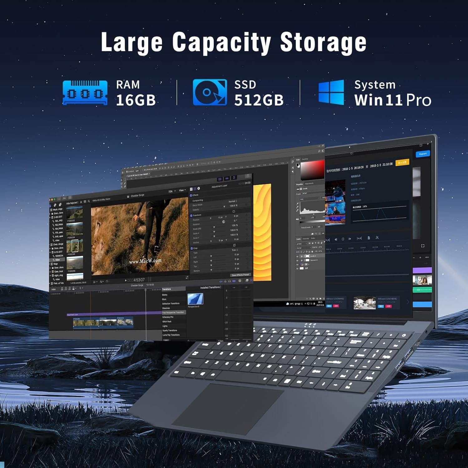 Powerful Gaming Laptop i5: 16" Full HD, 16GB RAM, 512GB SSD! - Image 4