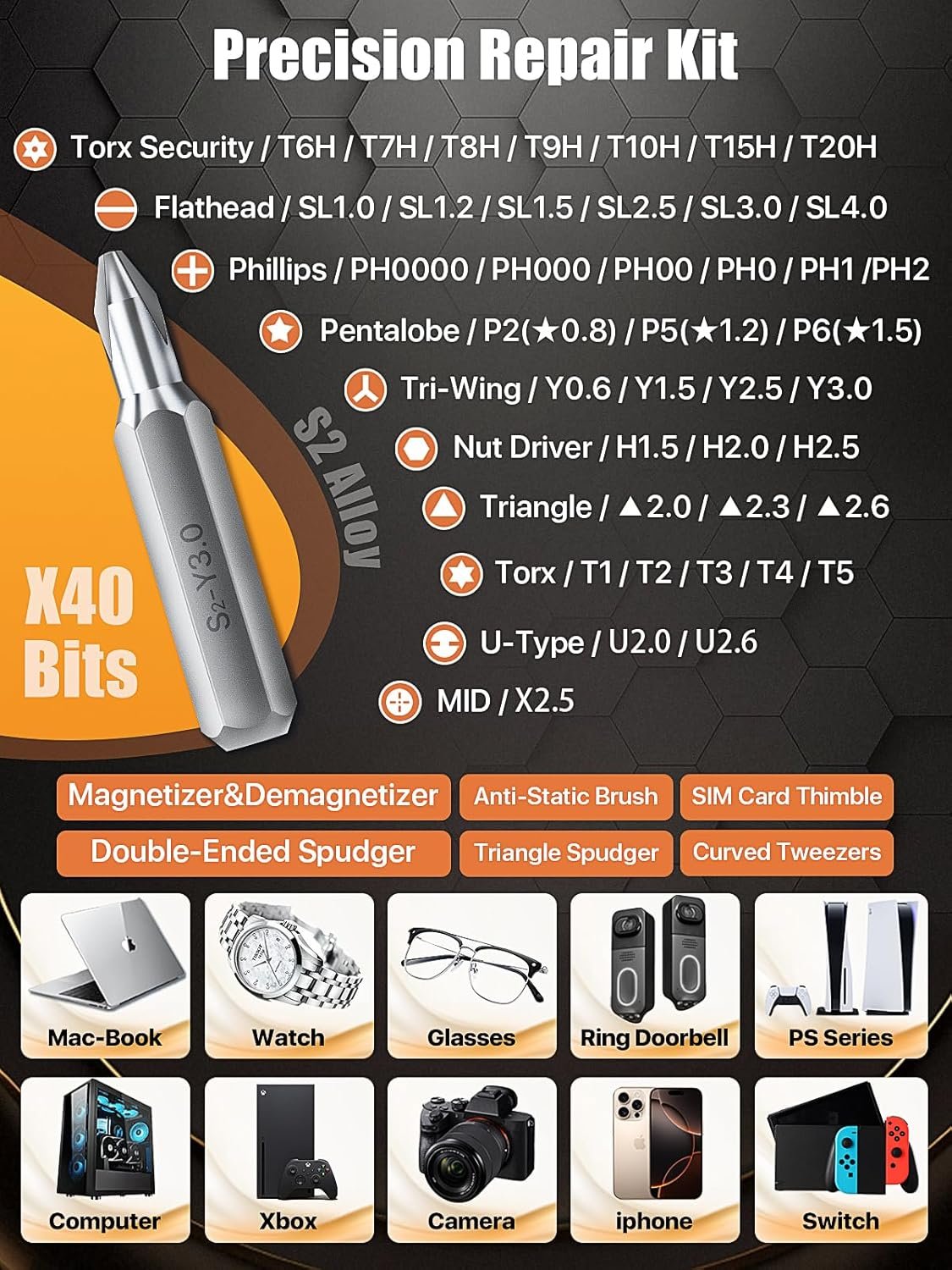 52-in-1 Precision Screwdriver Set: Ultimate Repair Kit! - Image 3