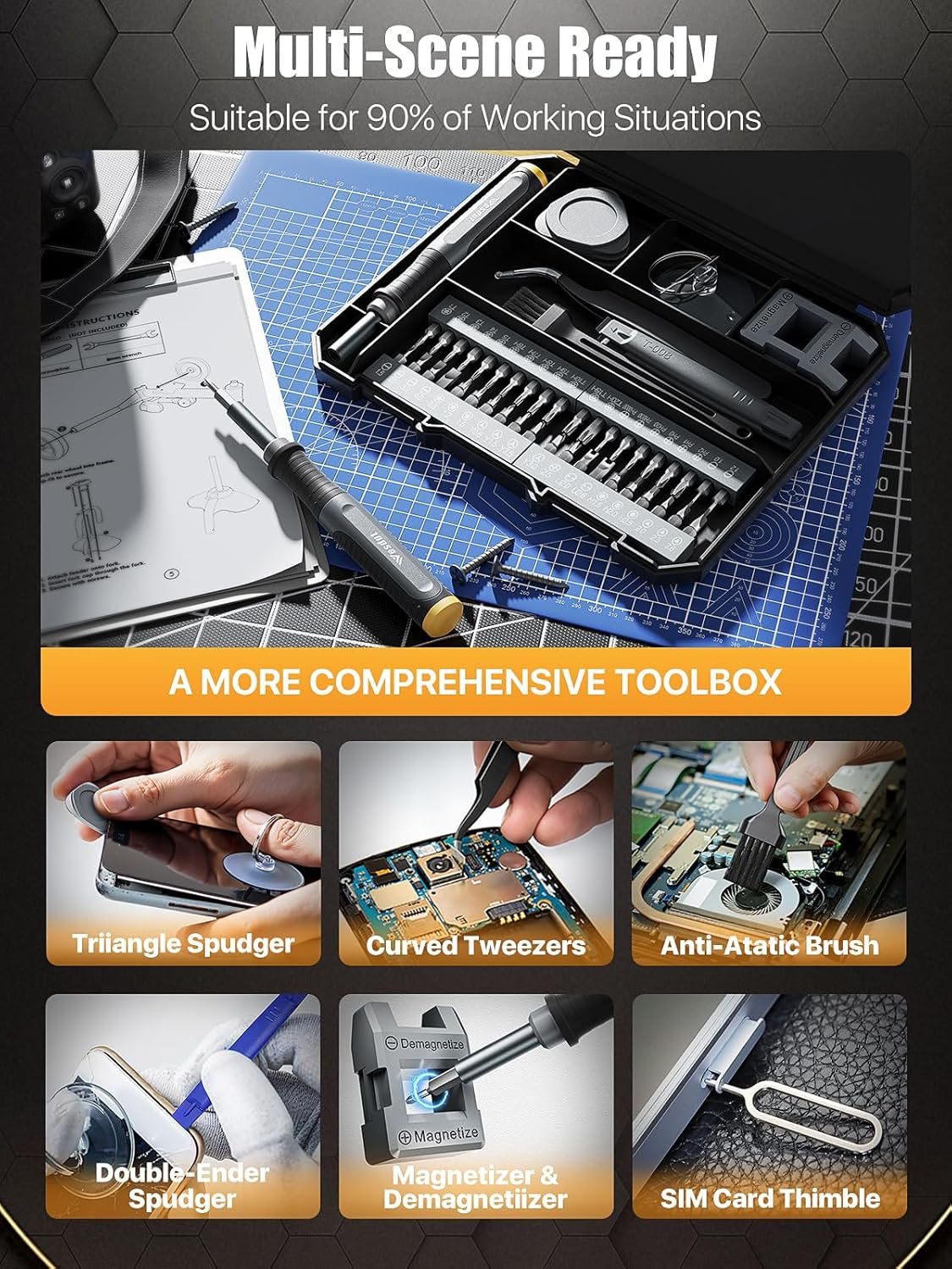 52-in-1 Precision Screwdriver Set: Ultimate Repair Kit! - Image 8