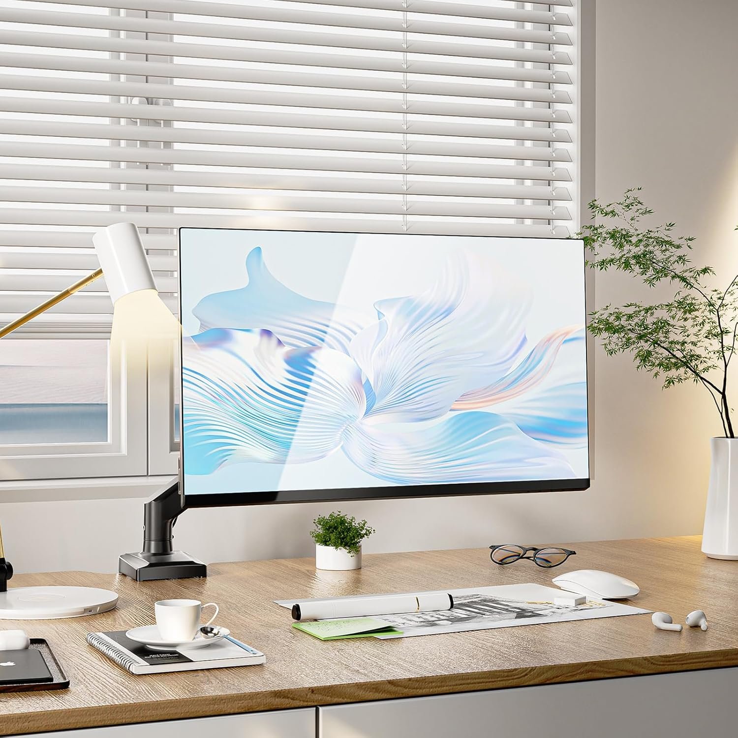 Transform Your Workspace: WALI Gas Spring Monitor Mount - Image 10