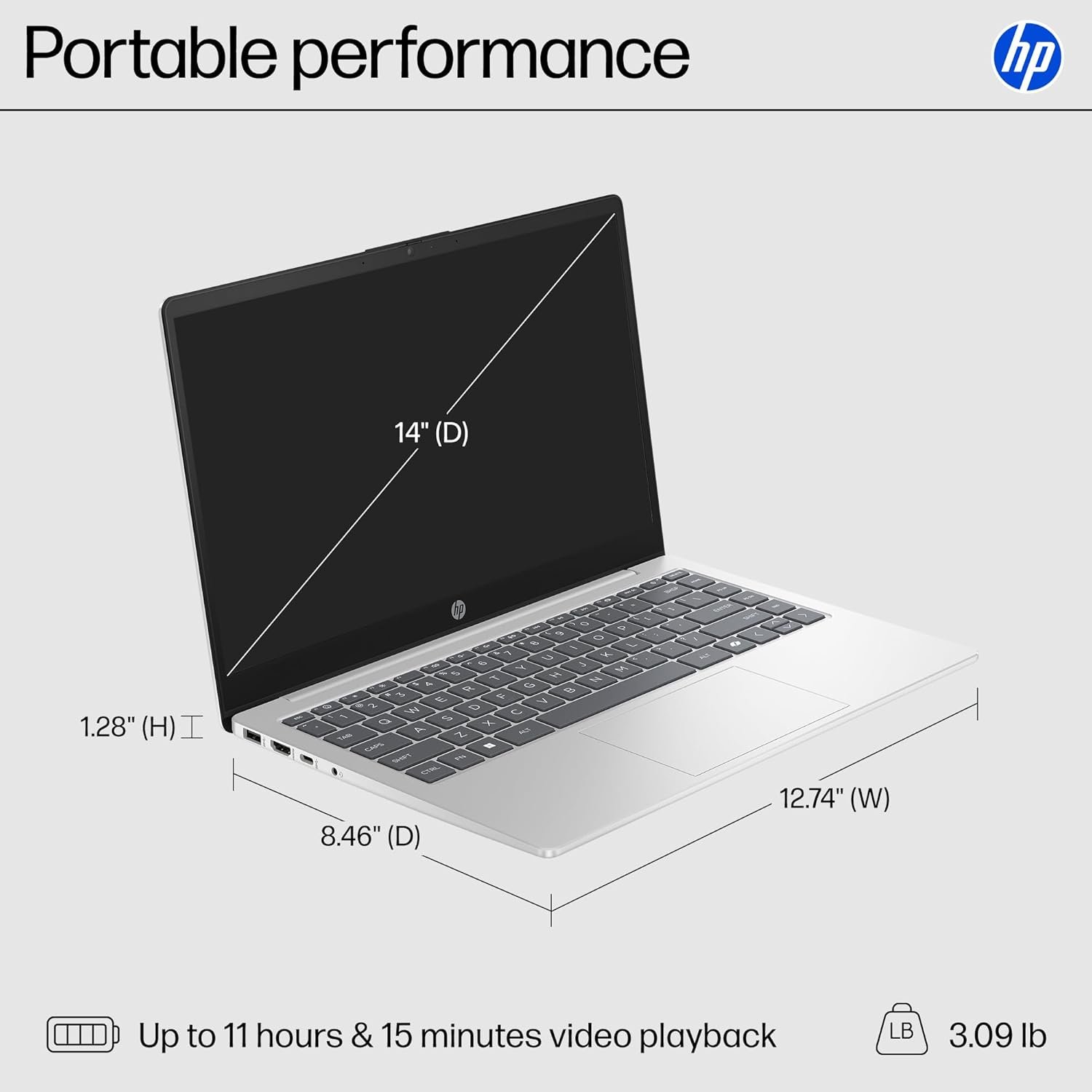 HP 14" Laptop: Fast Intel i3, 8GB RAM & 256GB SSD! - Image 6