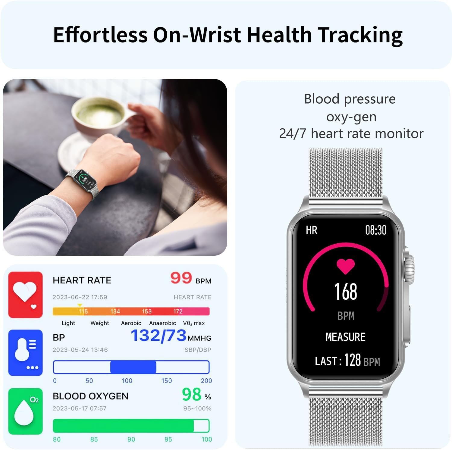 FITVII Nexa: Ultimate Fitness Tracker with Call & Health Monitor - Image 3