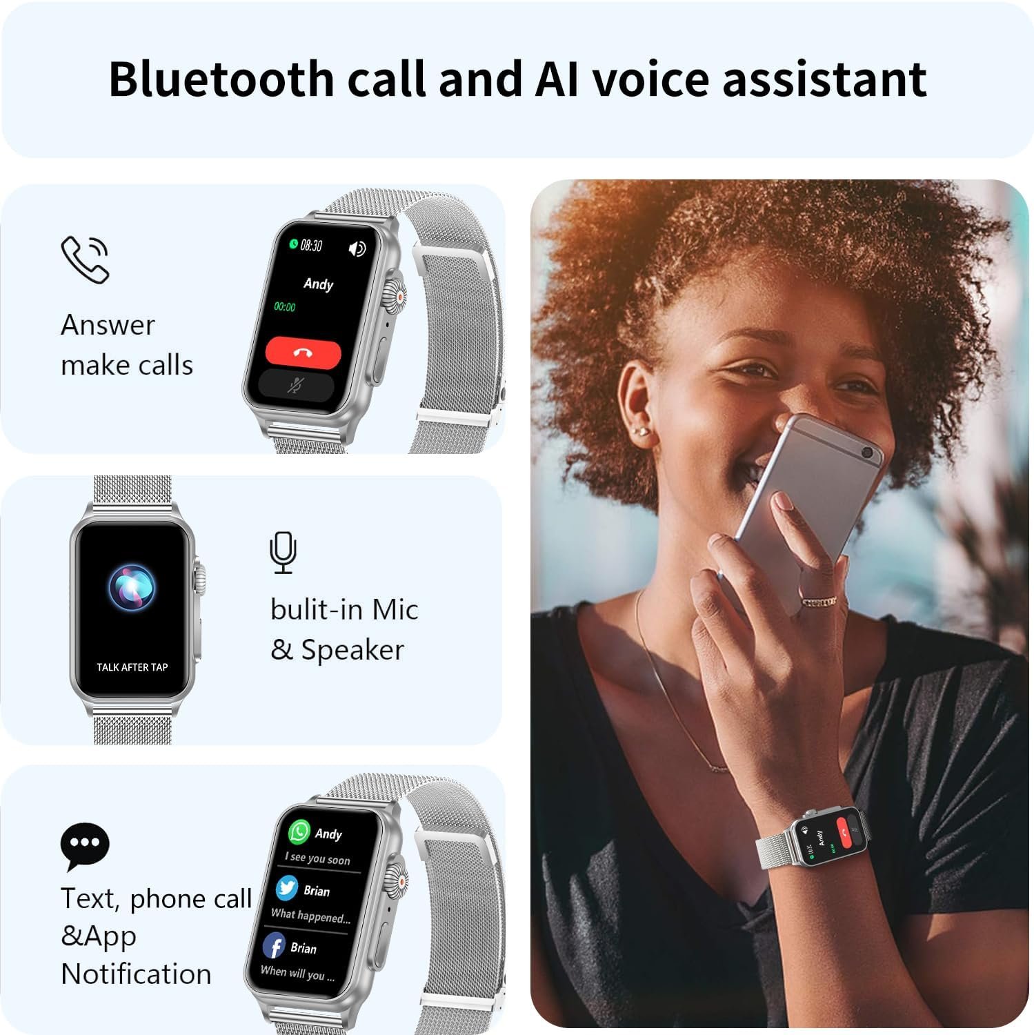 FITVII Nexa: Ultimate Fitness Tracker with Call & Health Monitor - Image 5