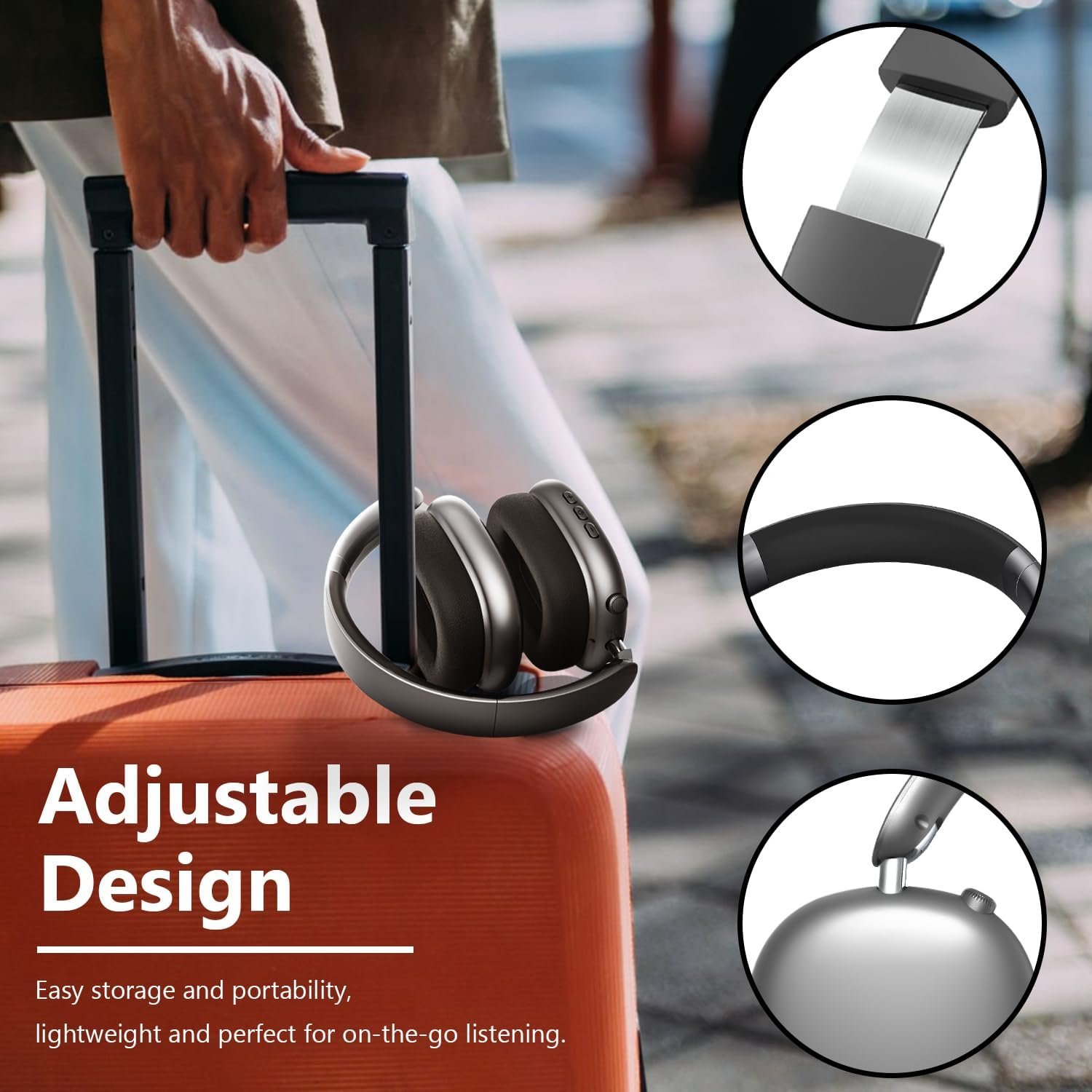 Y01 Wireless Over Ear Headphones: 48H Playtime & Noise Canceling - Image 5