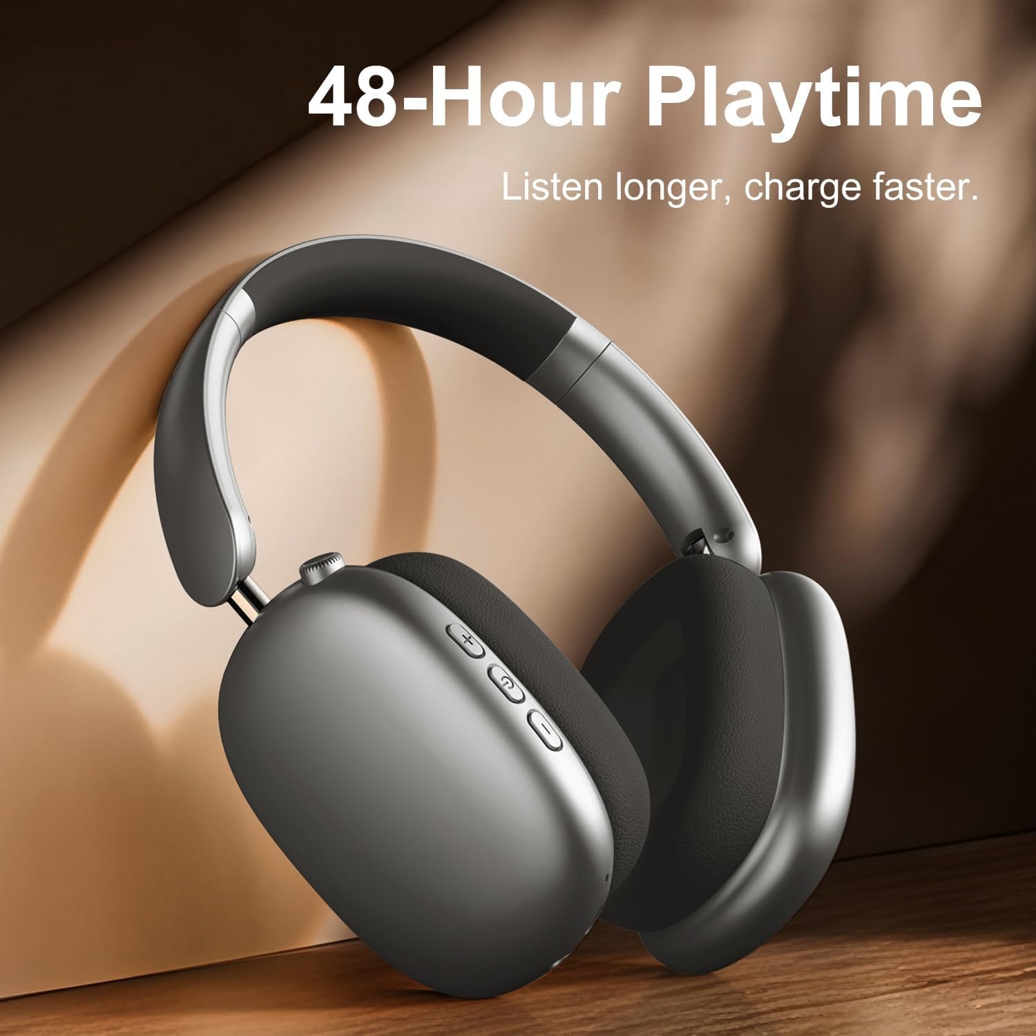 Y01 Wireless Over Ear Headphones: 48H Playtime & Noise Canceling - Image 8