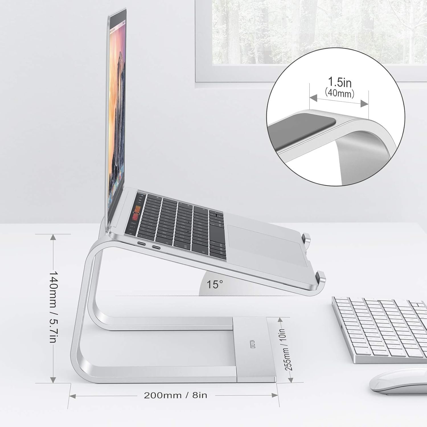 Elevate Your Workspace: OMOTON Detachable Laptop Stand - Image 3