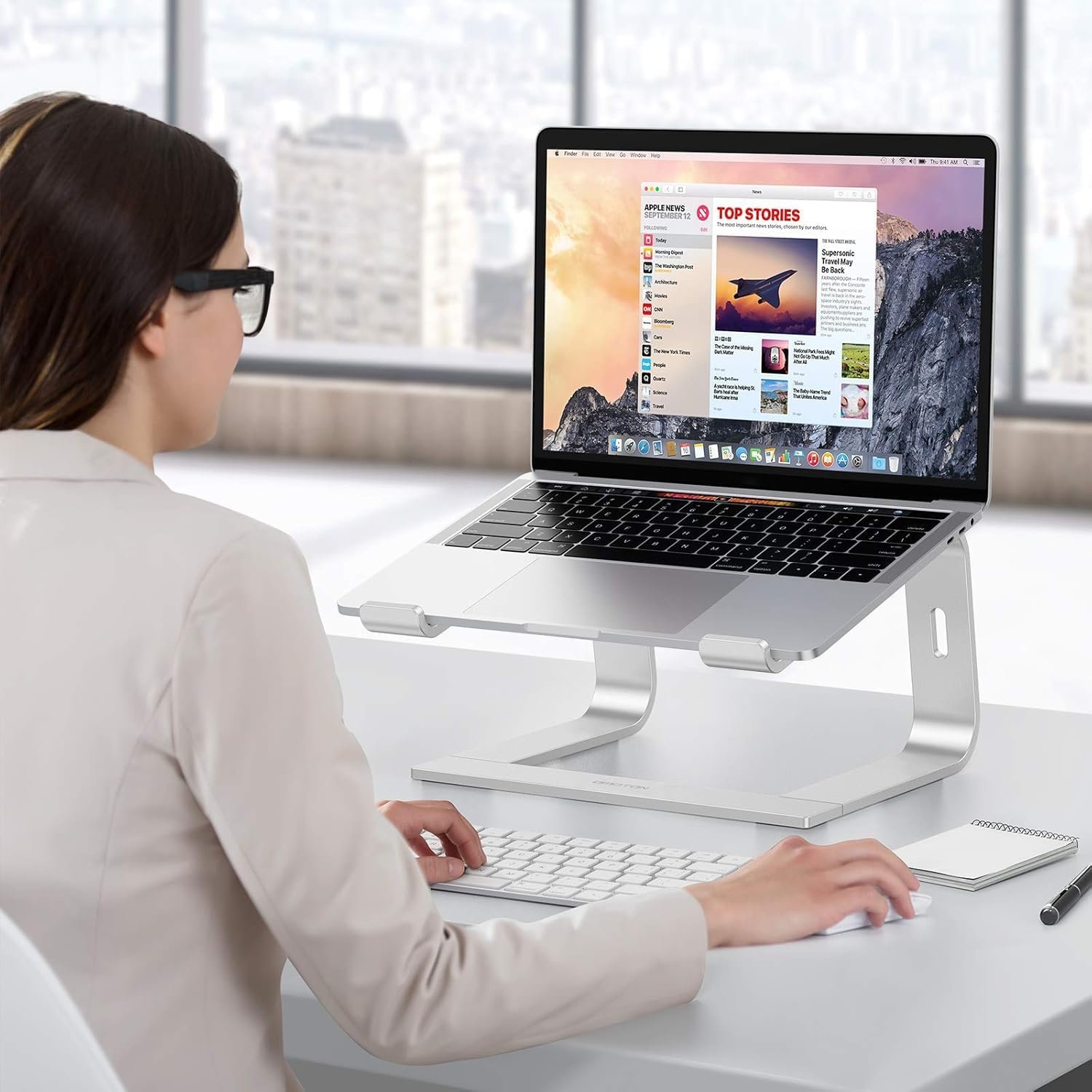 Elevate Your Workspace: OMOTON Detachable Laptop Stand - Image 8