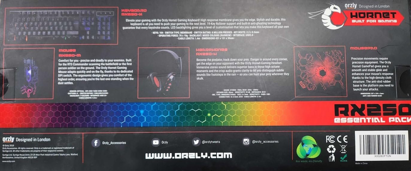 Ultimate Gaming Bundle: Hornet RX-250 - Key & Headset Set! - Image 11
