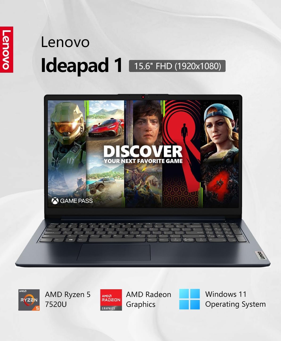 Unleash Power: Lenovo Ideapad 1 15.6'' FHD Ryzen 5 Laptop - Image 3