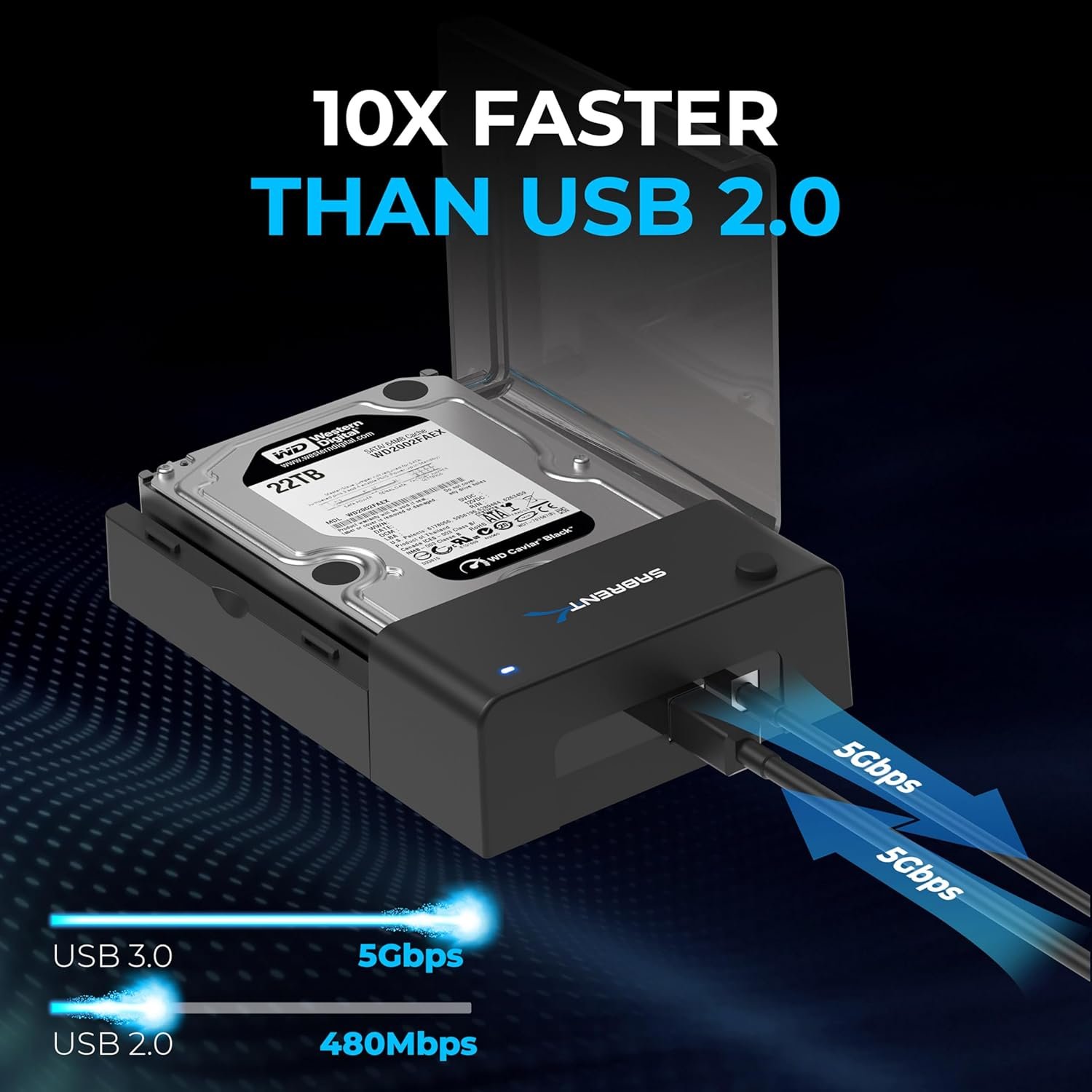 Boost Your Storage: SABRENT USB 3.0 SATA Docking Station - Image 7
