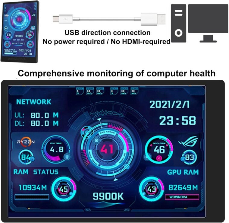 Upgrade Your Setup: WOWNOVA English Temp Monitor & Display! - Image 3