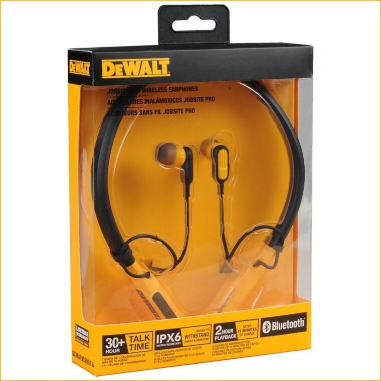 DEWALT Bluetooth Neckband Headphones: 30H Runtime & Noise Isolation! - Image 9