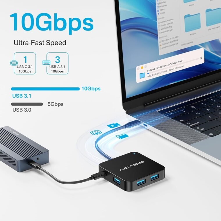Unlock Power: ACASIS 6-in-1 USB C Hub with 4K HDMI! - Image 5