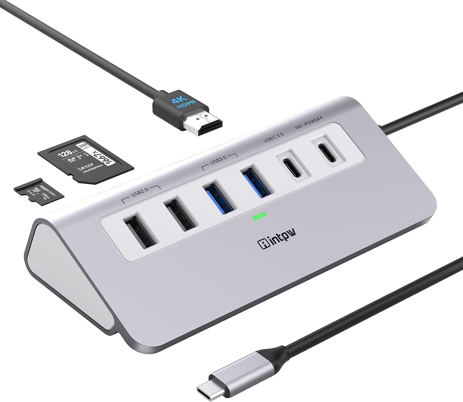 Boost Your Tech: INTPW 9-in-1 USB C Hub with 4K HDMI! - Image 2