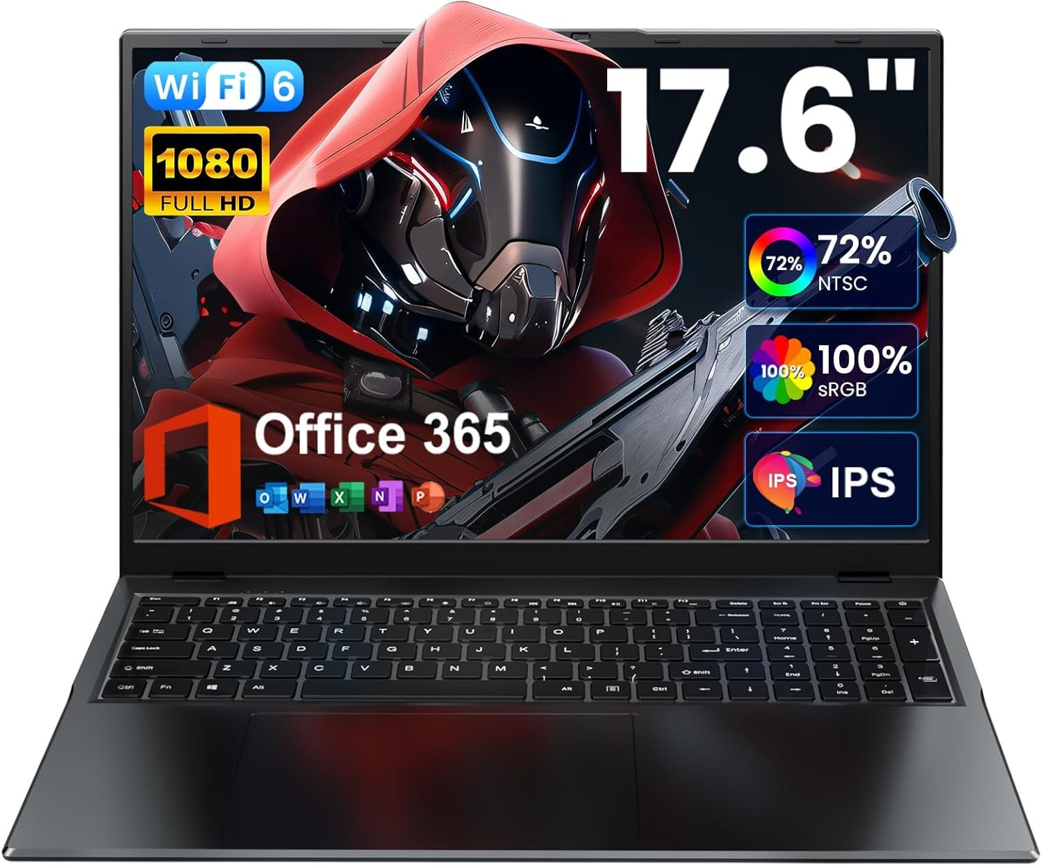 Jump into Productivity: 17.6” Laptop with 16GB RAM & Office 365! - Image 2