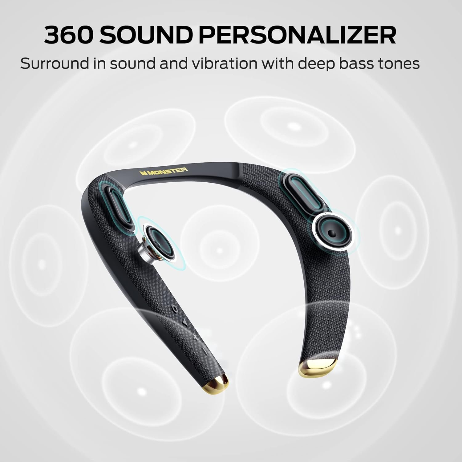 Monster Boomerang Neckband Speakers: 15H Playtime & Waterproof! - Image 2
