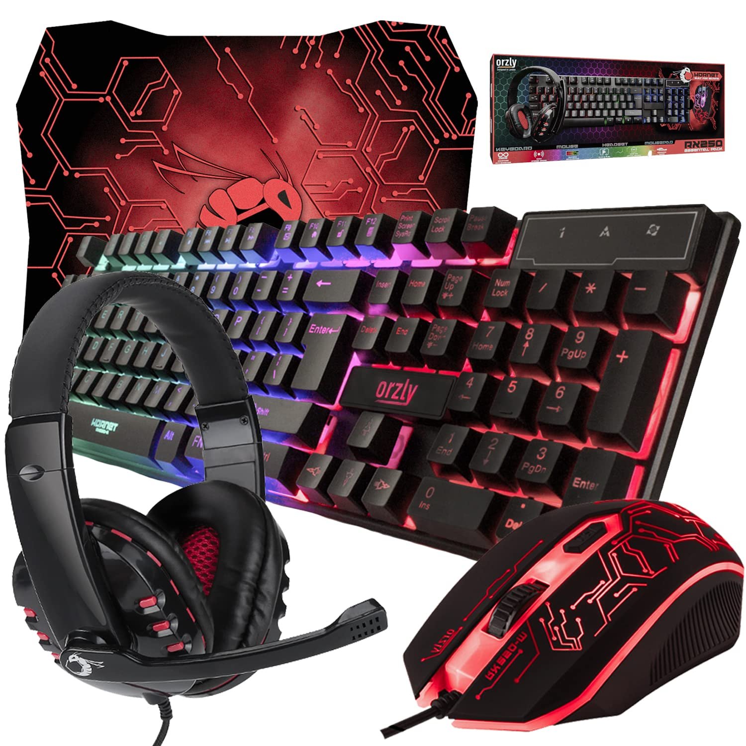 Ultimate Gaming Bundle: Hornet RX-250 - Key & Headset Set! - Image 2