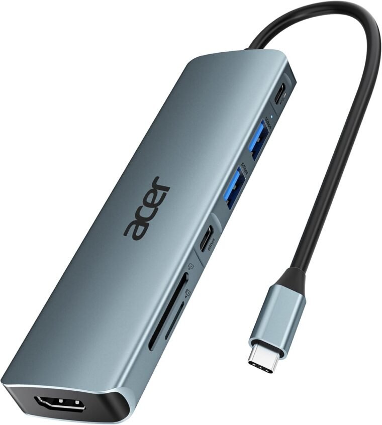 Unlock Connectivity: Acer USB C Hub 7-in-1 Adapter & Charger! - Image 2
