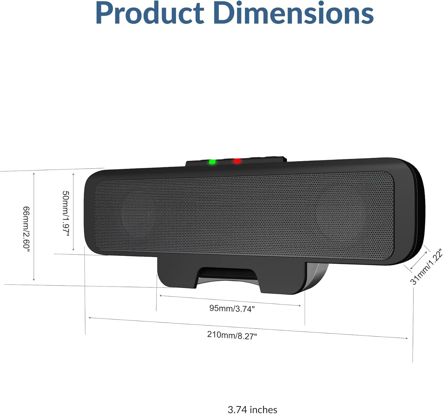 Upgrade Your Sound: Cyber Acoustics USB Speaker Bar CA-2890 - Image 9