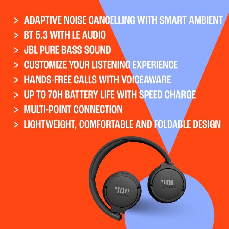 JBL Tune 670NC: Ultimate Comfort & 70H Battery Life! - Image 6