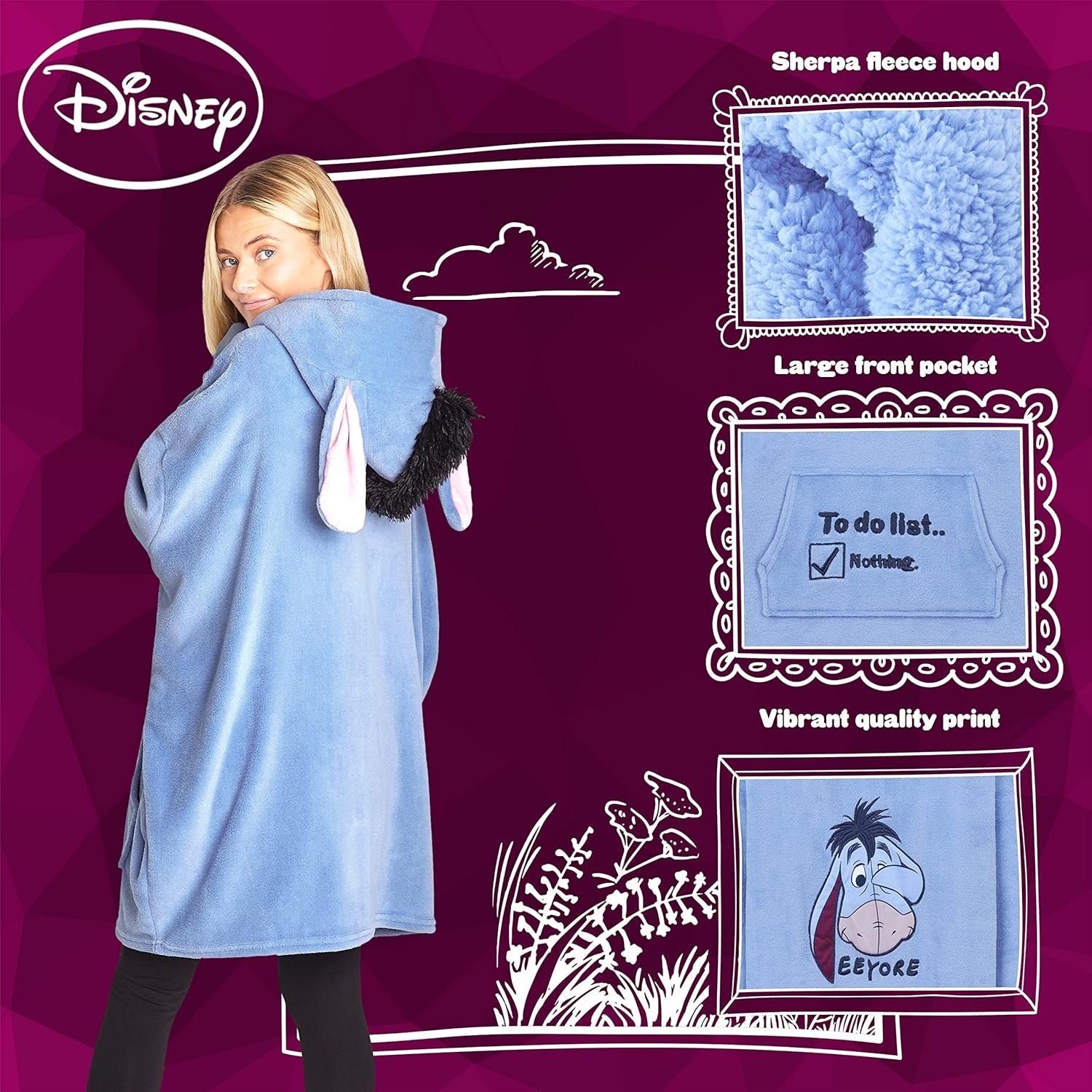 Cozy Disney Stitch Blanket Hoodie: Perfect Fleece Gift! - Image 5