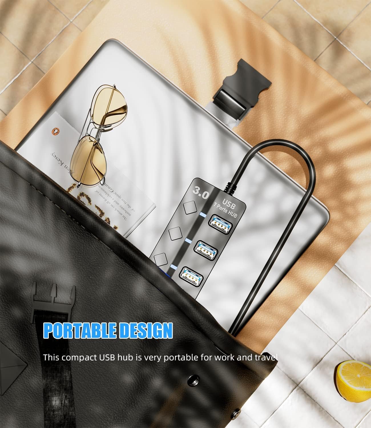 PANPEO 7-Port USB 3.0 Hub: Ultimate Data Hub Splitter! - Image 6