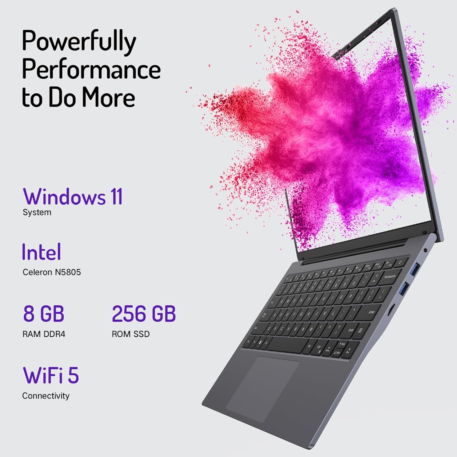 Unlock Power: DERE 14" Laptop | Gaming & Business Ready! - Image 3