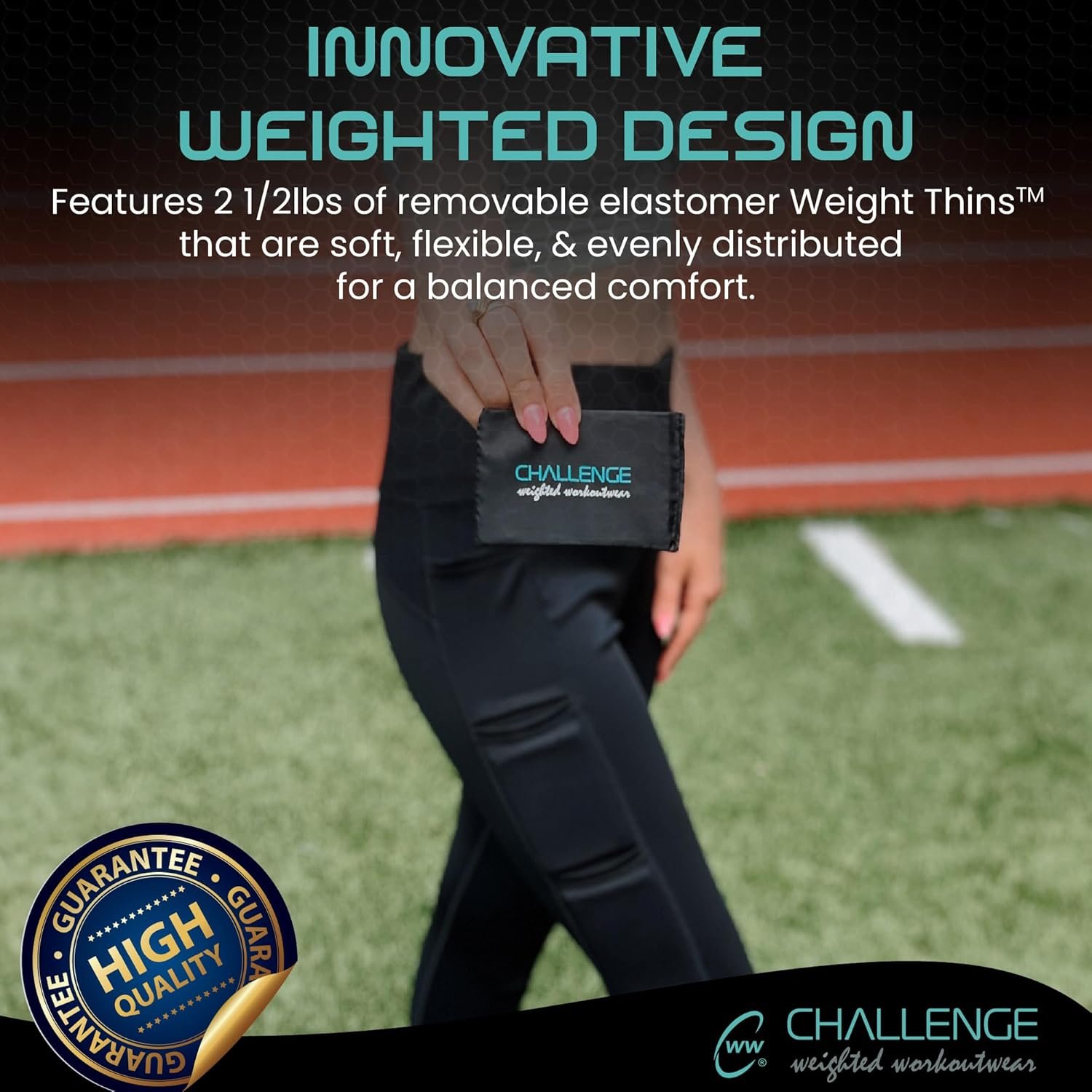 Elevate Your Workout: High-Waisted Leggings with Weights! - Image 4