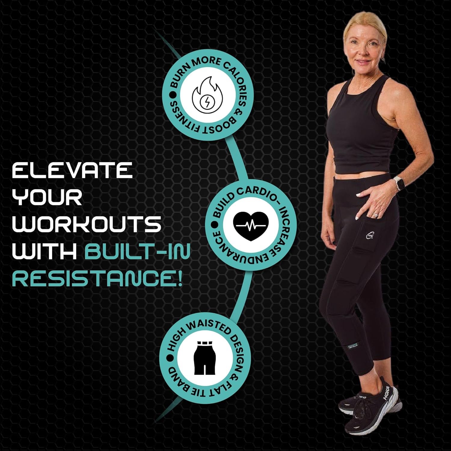 Elevate Your Workout: High-Waisted Leggings with Weights! - Image 5
