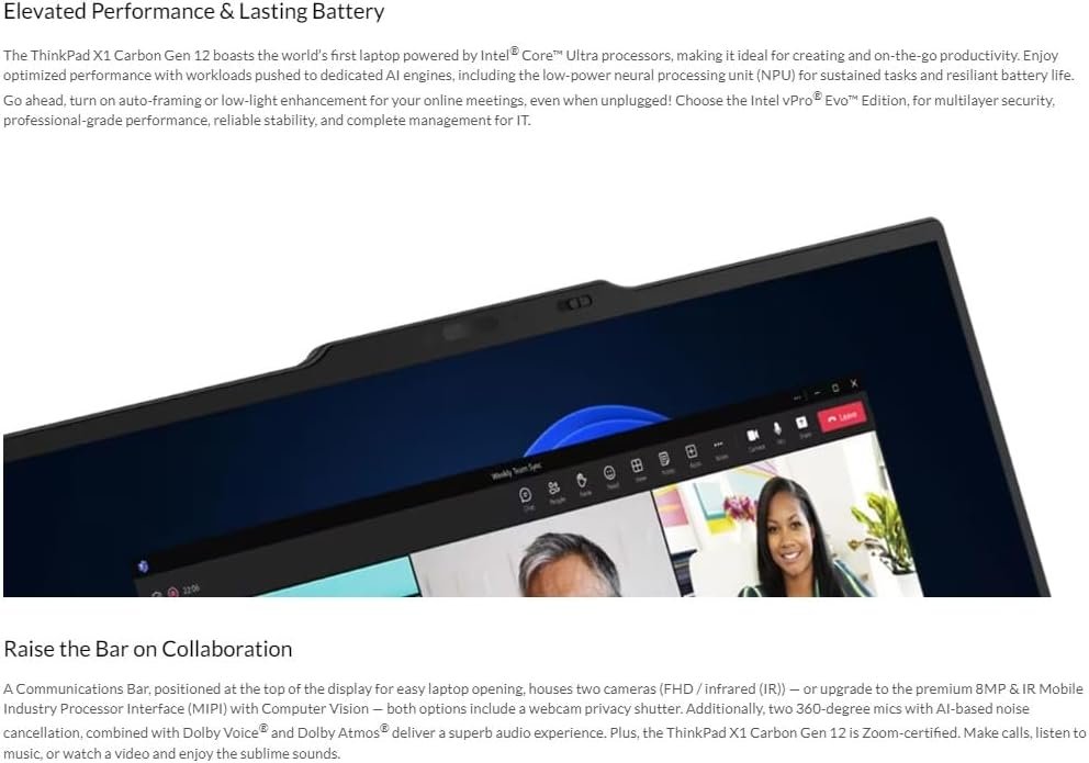 Revolutionize Work: Lenovo Gen 12 ThinkPad X1 Carbon! - Image 4
