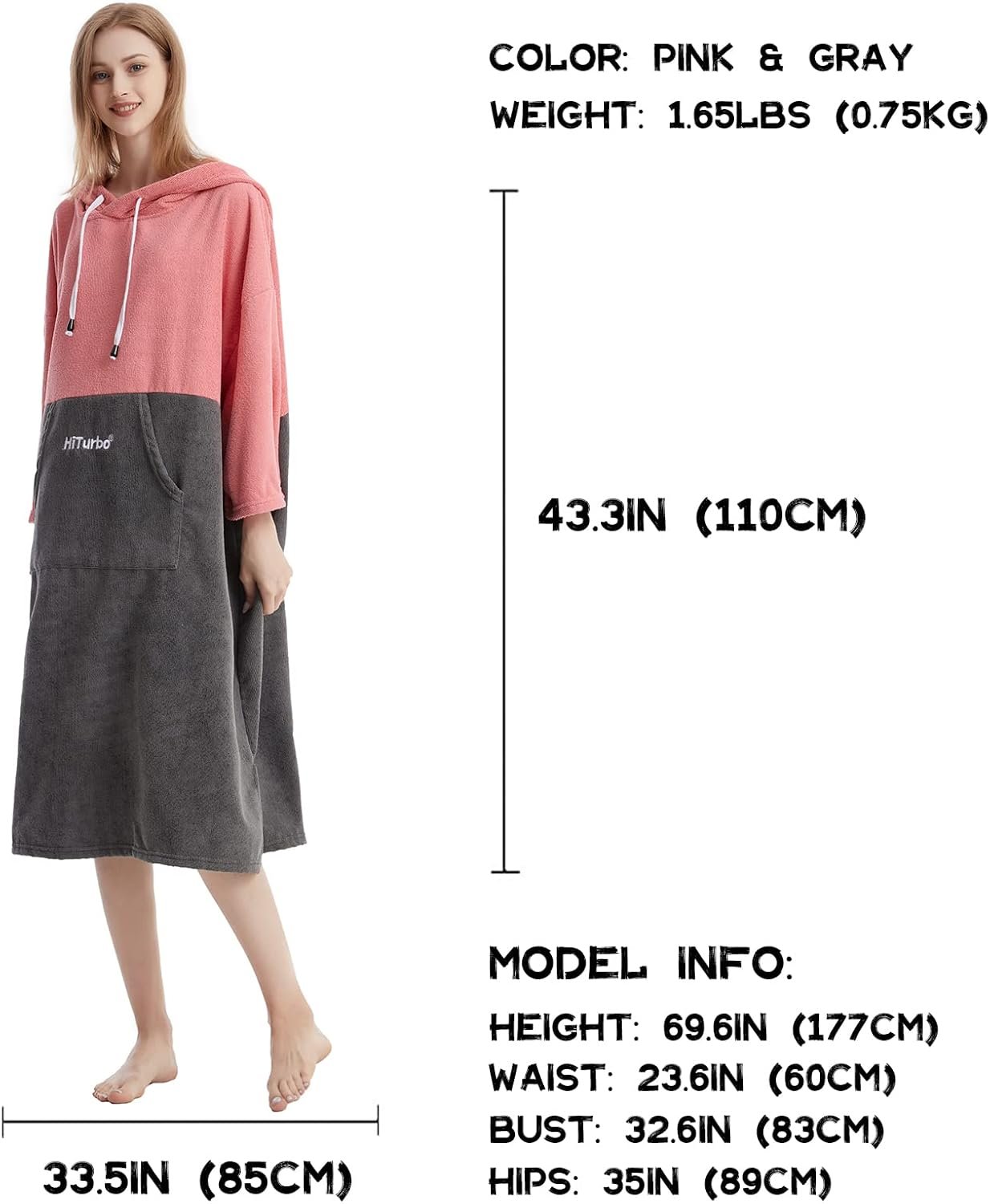 Quick-Dry Hiturbo Changing Robe: Perfect Surf Poncho! - Image 3