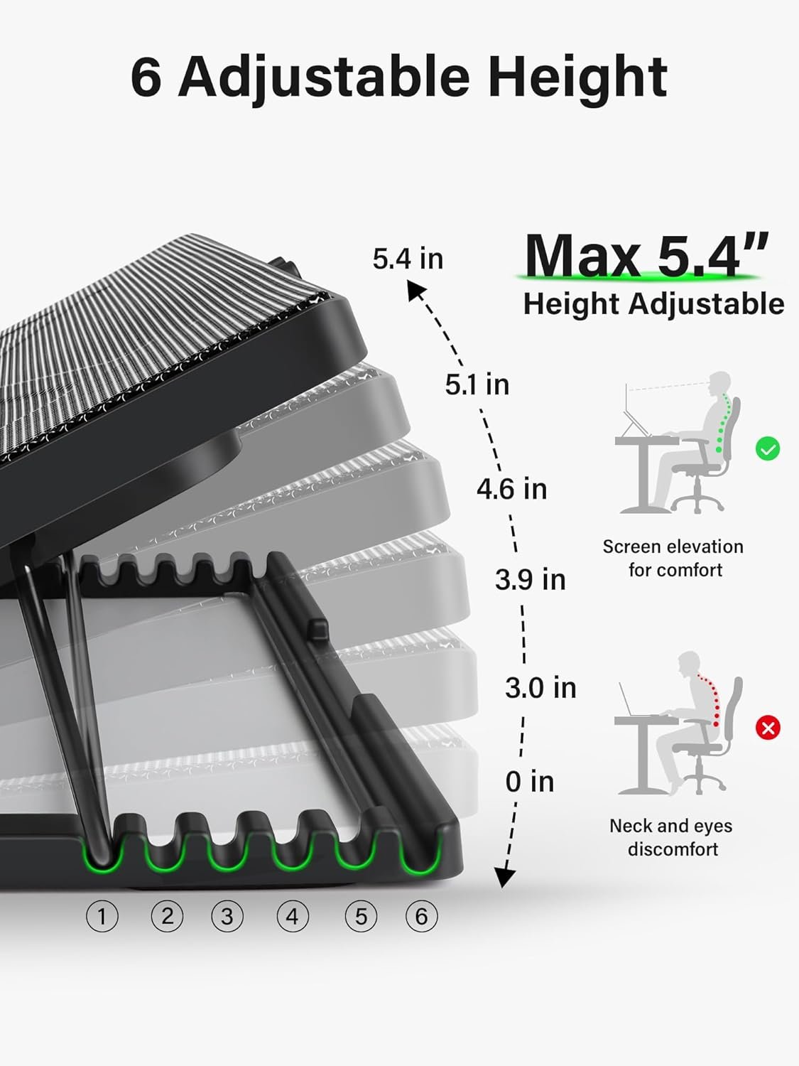 Stay Cool! Kootek Laptop Cooling Pad for Gaming & Work - Image 4