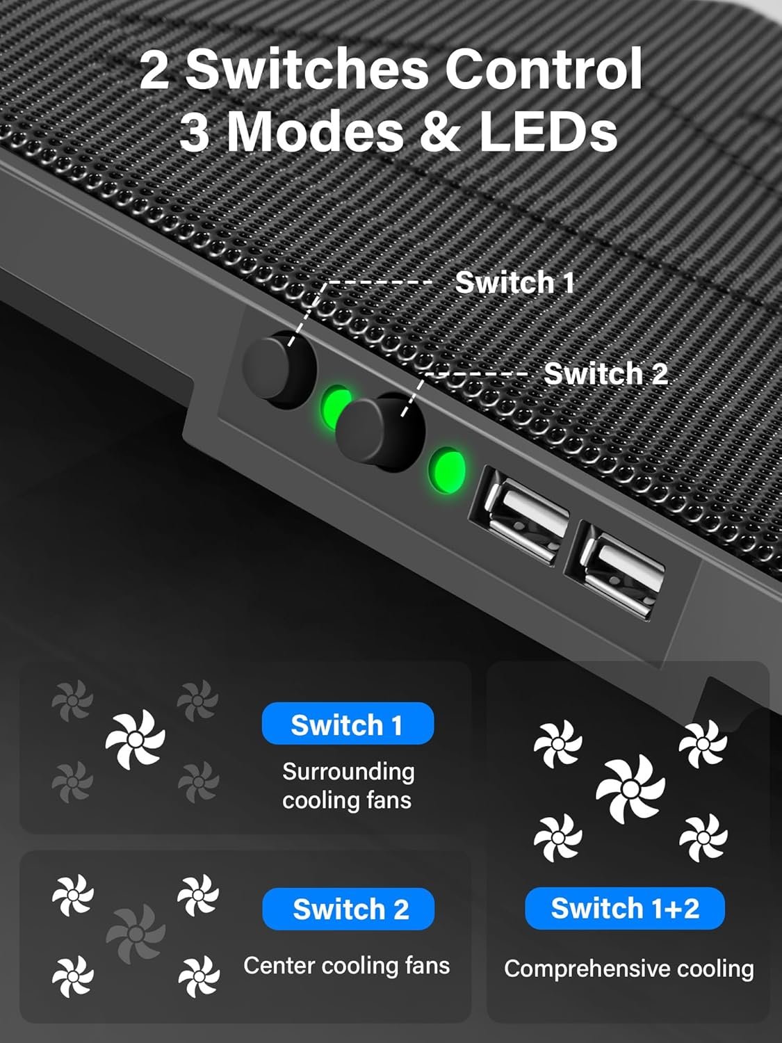 Stay Cool! Kootek Laptop Cooling Pad for Gaming & Work - Image 5