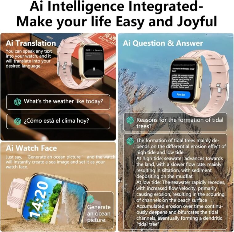 AI Smart Watch: GPS, Heart Rate & Waterproof for All Phones - Image 3