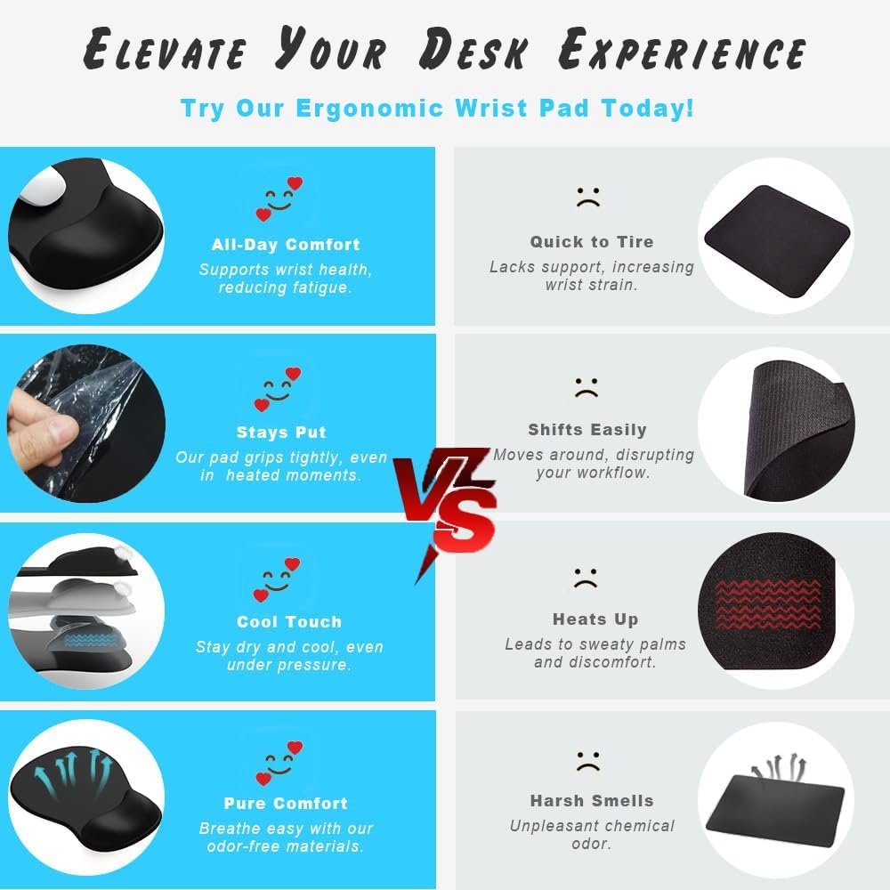 ErgoComfort Gel Wrist Rest: Ultimate Ergonomic Mouse Pad! - Image 7