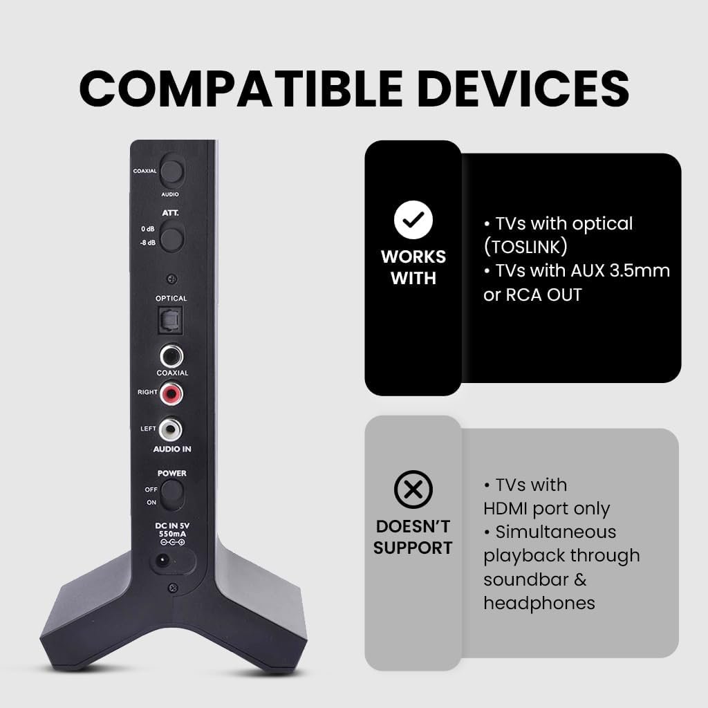 Avantree HT280: Wireless Headphones for Seamless TV Enjoyment! - Image 3