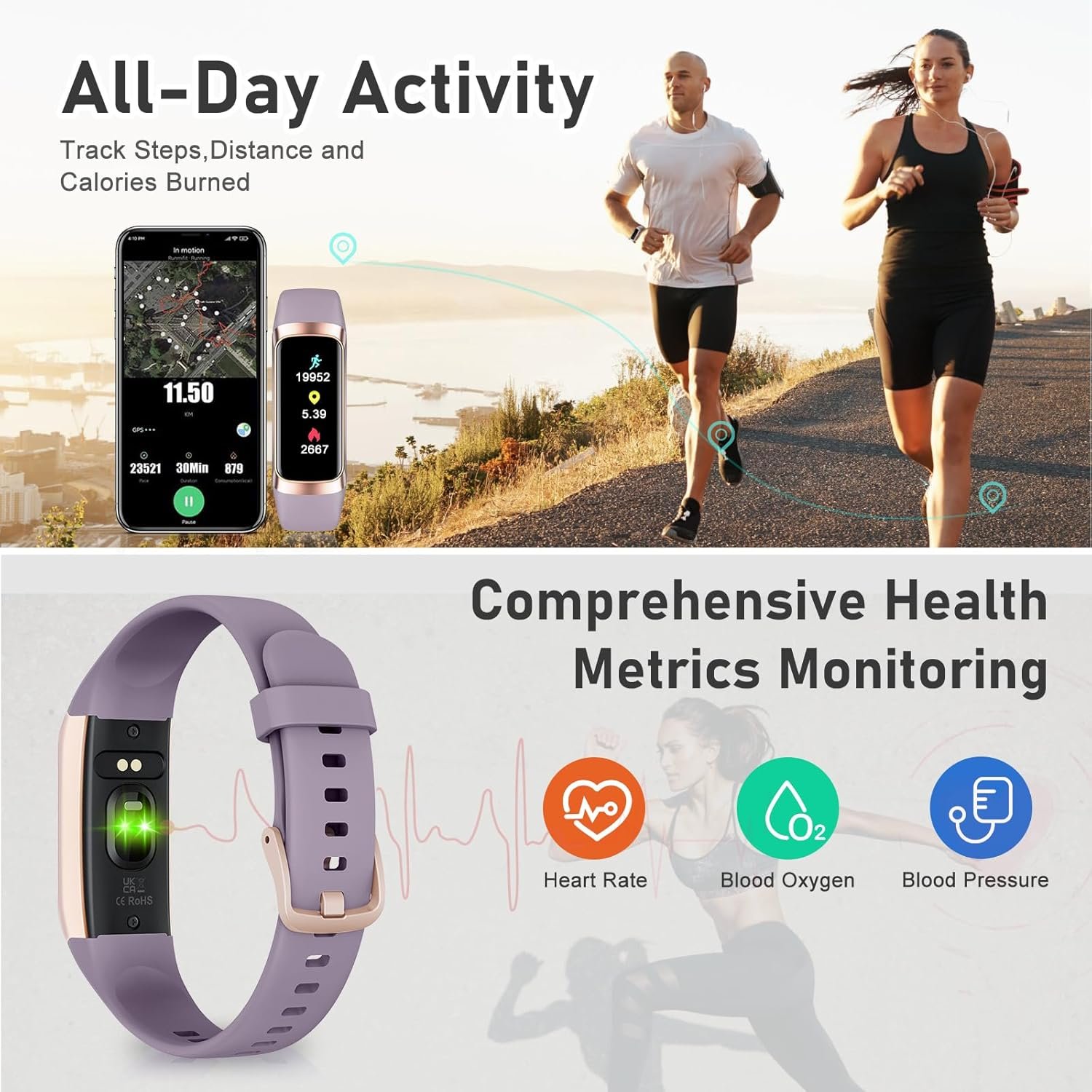 Smart Fitness Tracker: Steps, Heart Rate & Sleep Monitor! - Image 4
