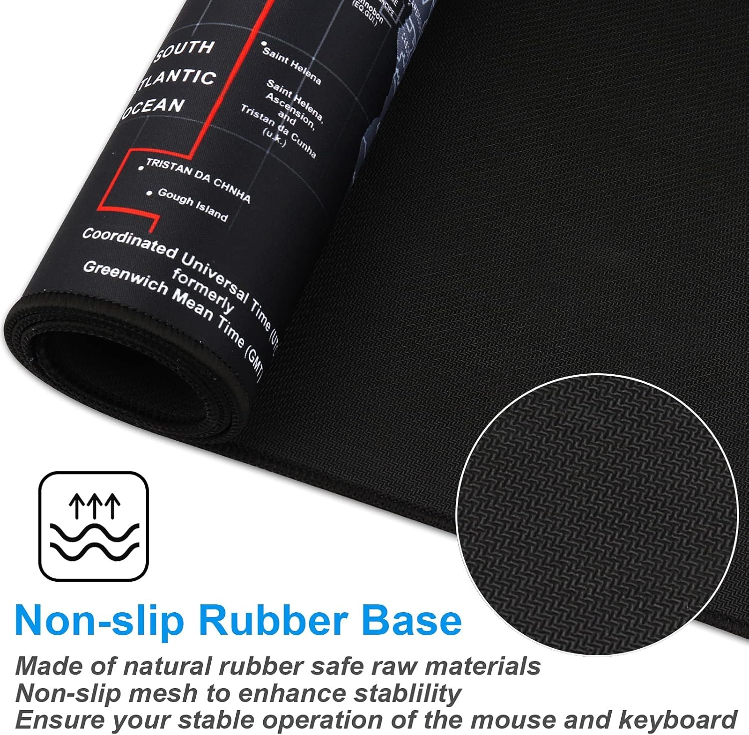 XXL Professional Mouse Pad: Epic Map Design for Gamers! - Image 4