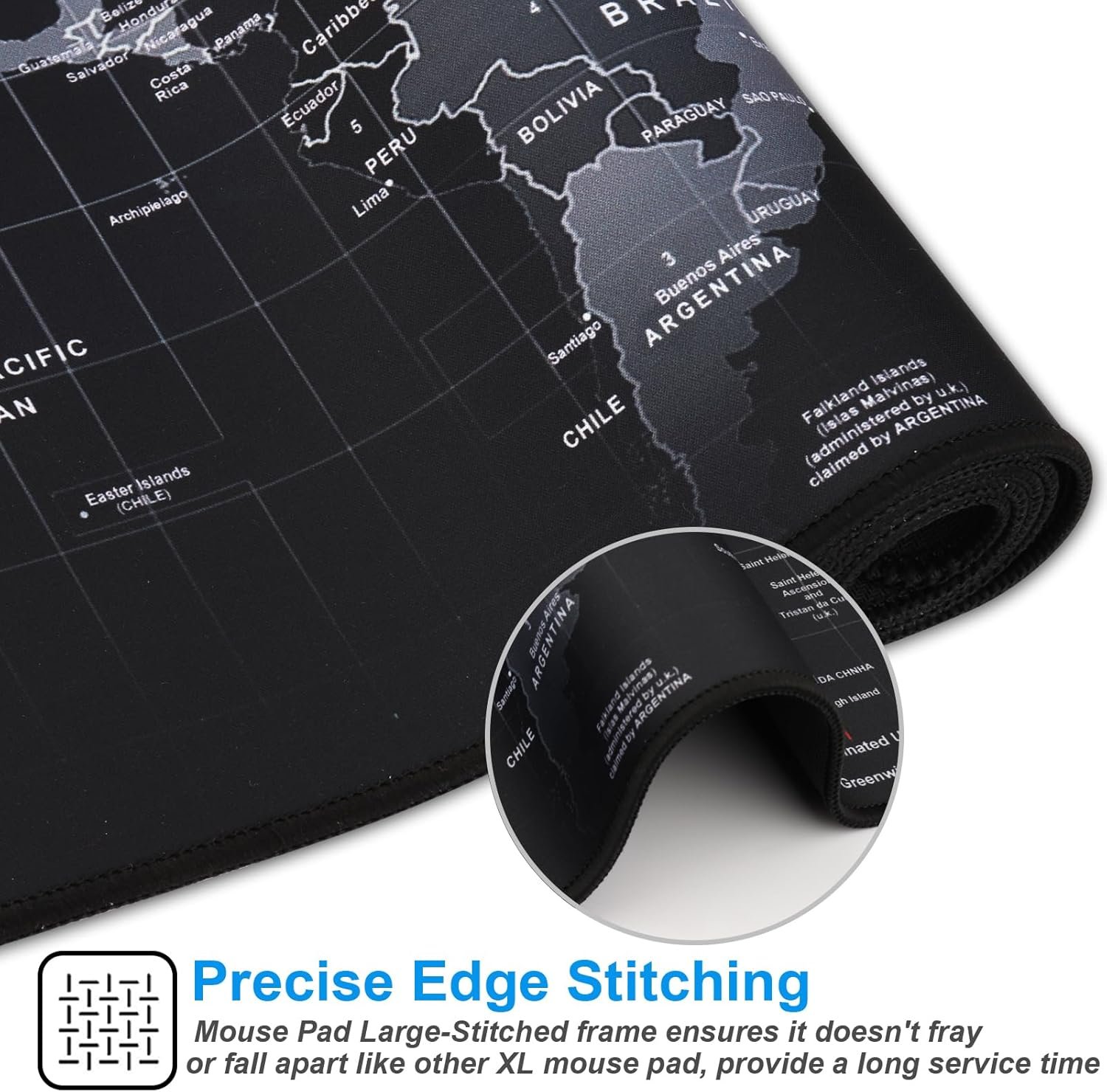 XXL Professional Mouse Pad: Epic Map Design for Gamers! - Image 6