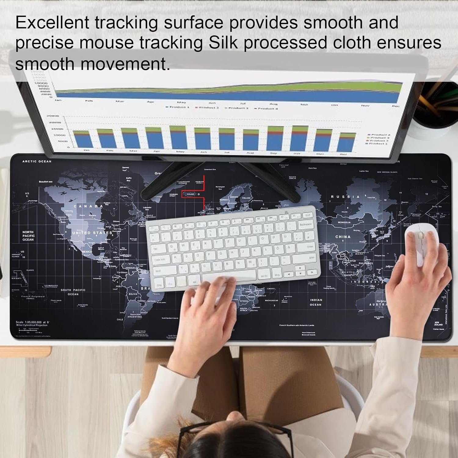 XXL Professional Mouse Pad: Epic Map Design for Gamers! - Image 7