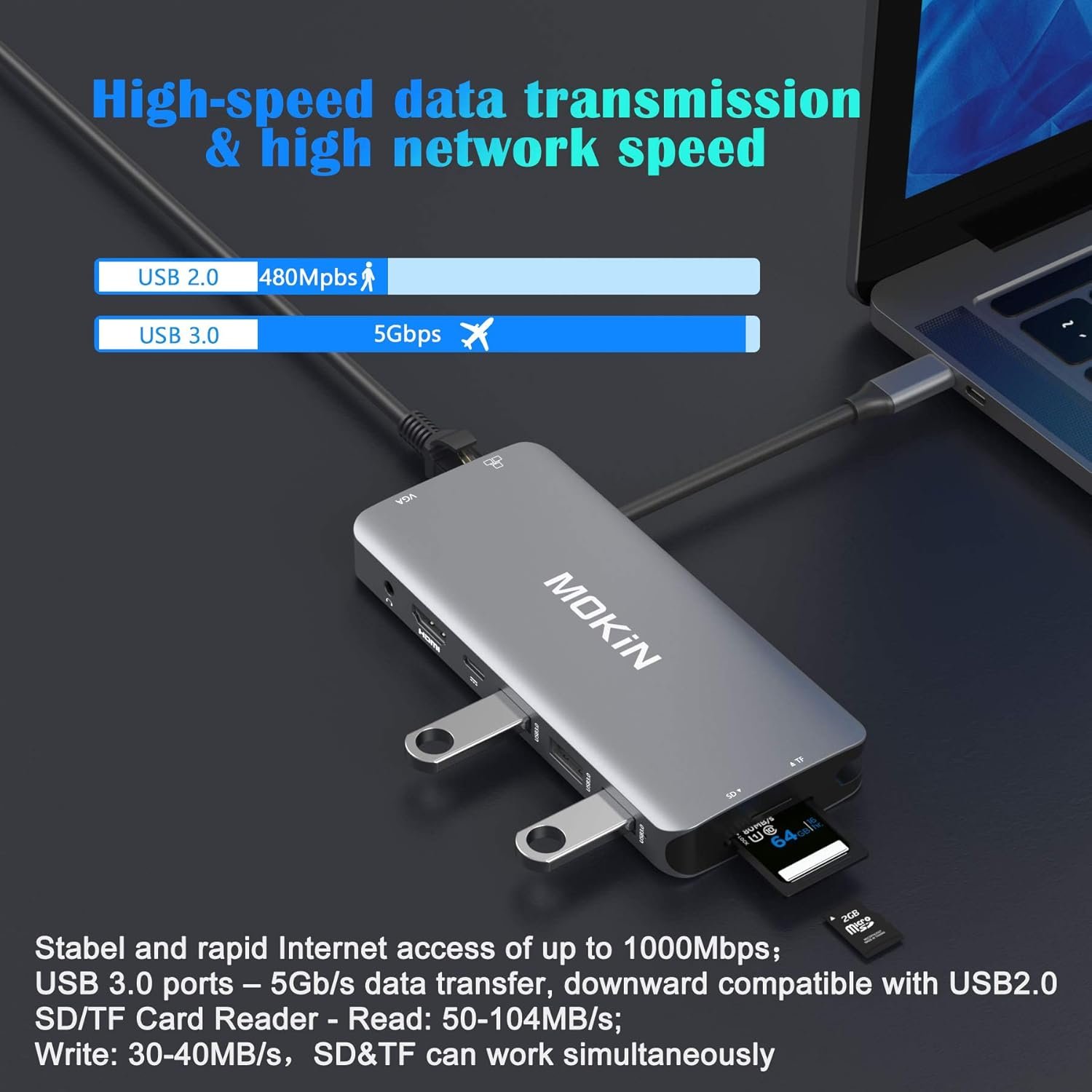 Ultimate USB C Hub: 10-in-1 Adapter for All Your Devices! - Image 5
