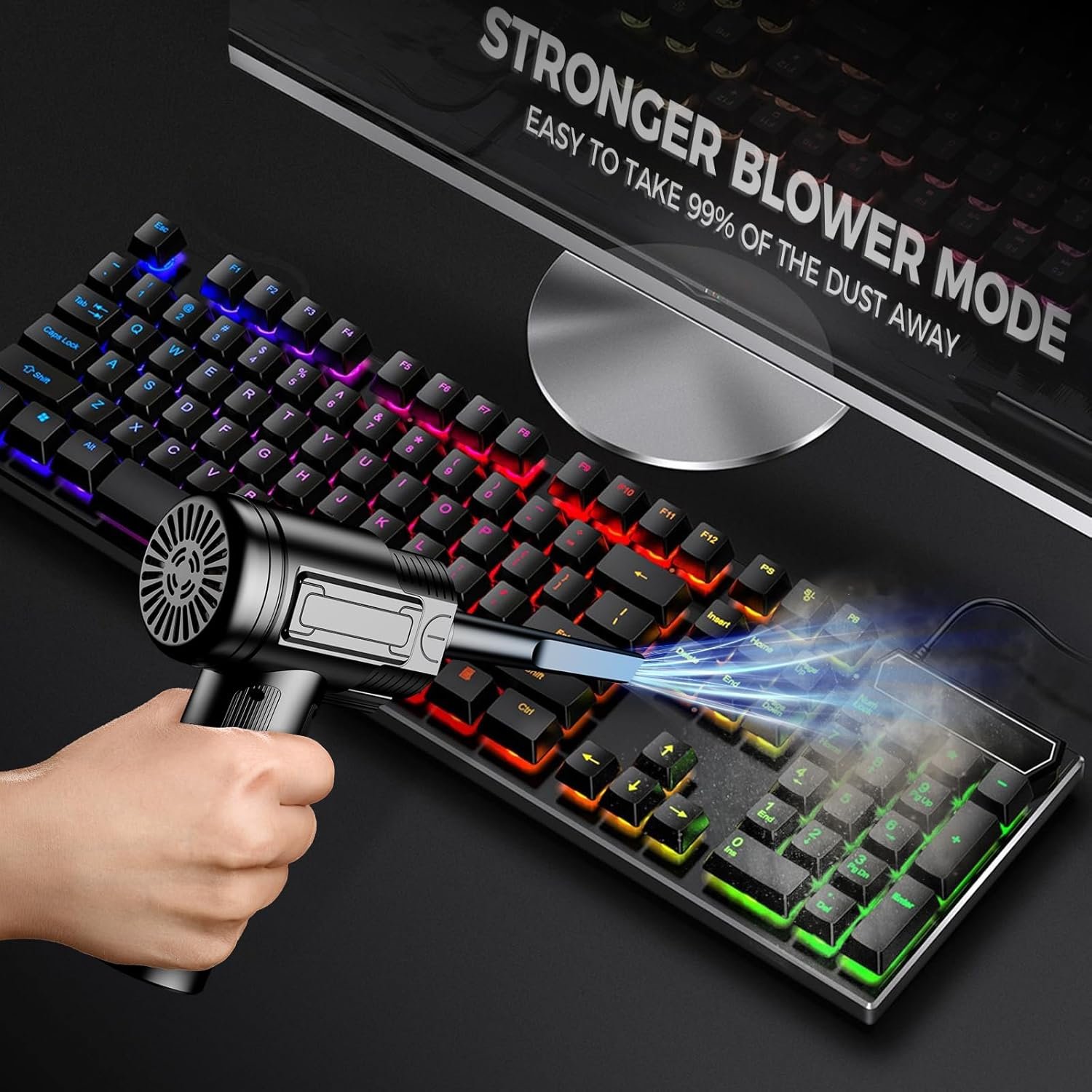 Powerful 100000RPM Compressed Air Duster: Clean Anywhere! - Image 3