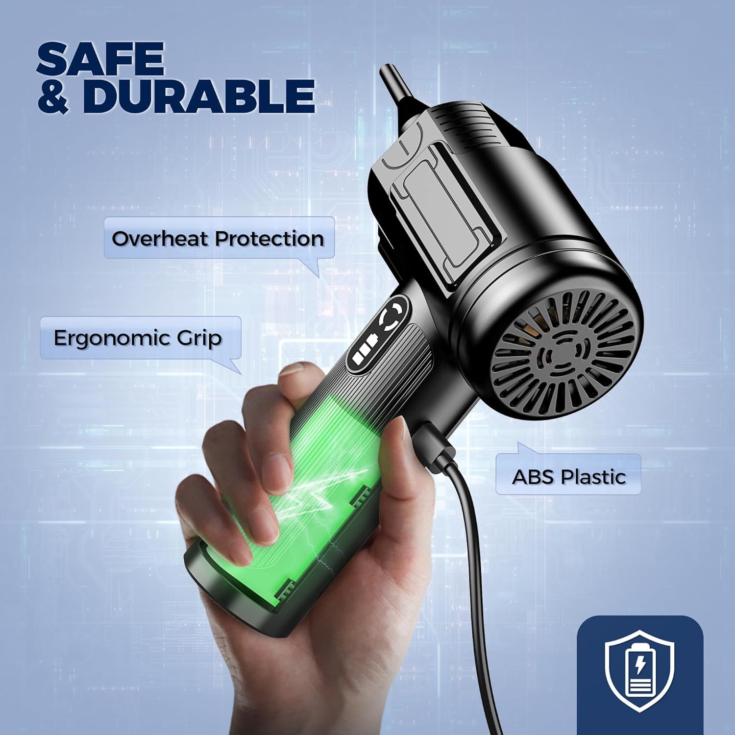 Powerful 100000RPM Compressed Air Duster: Clean Anywhere! - Image 5