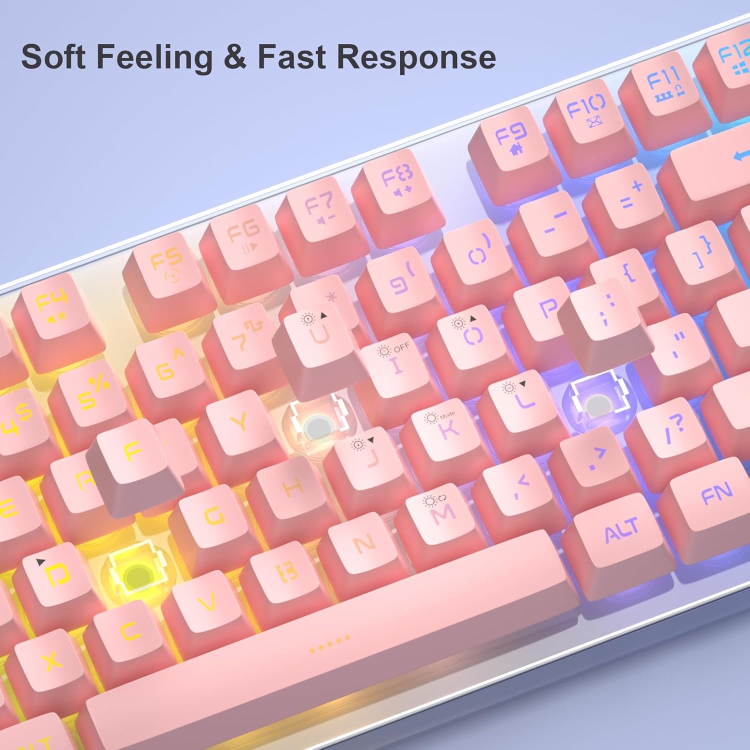 Pink K1 RGB Gaming Keyboard & Mouse Combo for PC/Laptop Fun! - Image 6